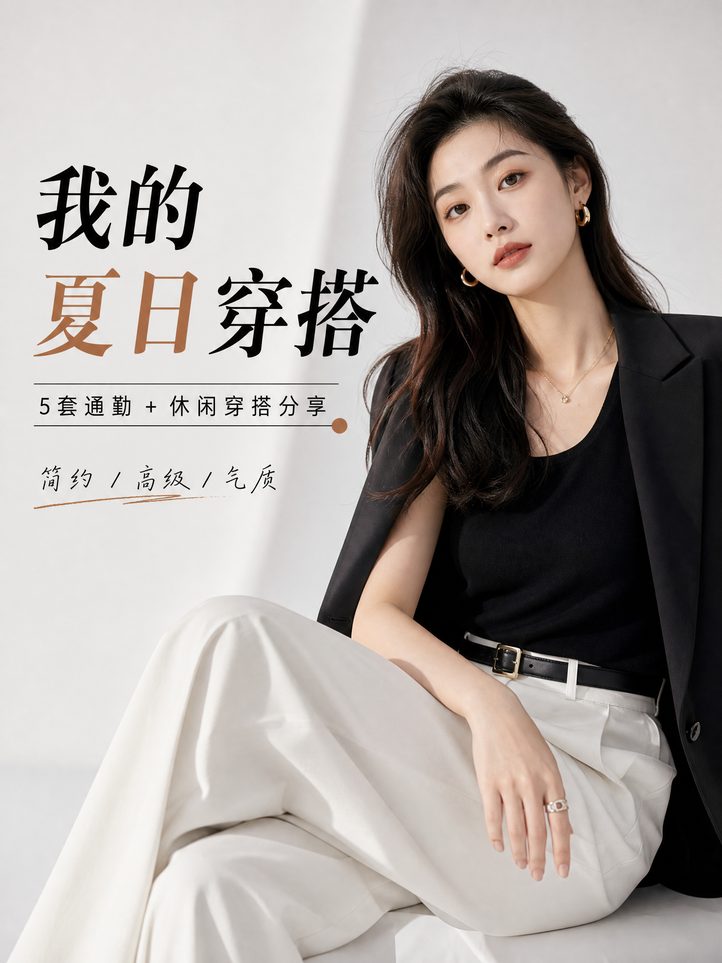 寸止挑战穿搭视频-夏日时尚穿搭视频教程